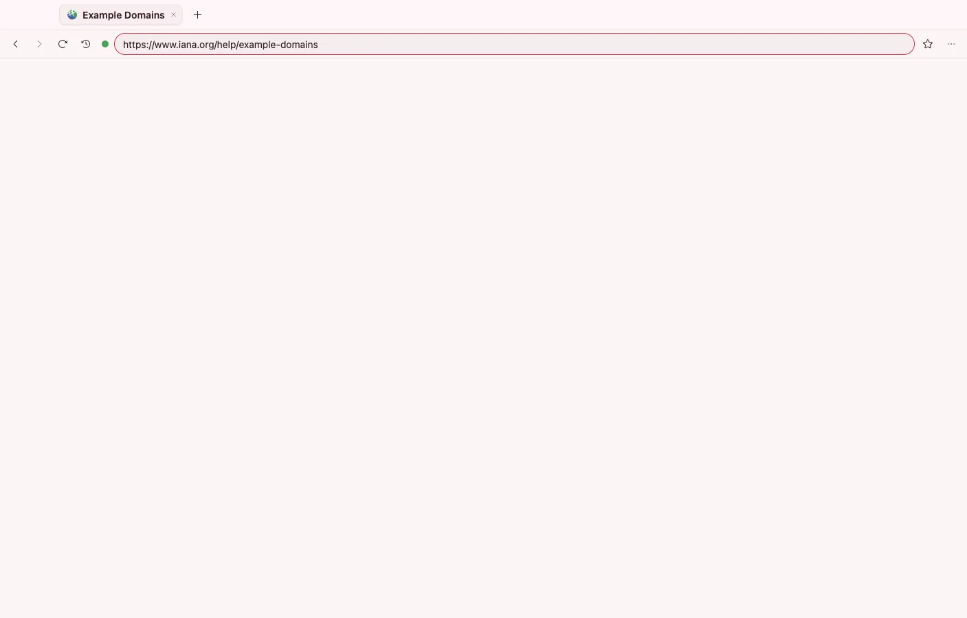 Web Browser: A page, loaded at arm's length