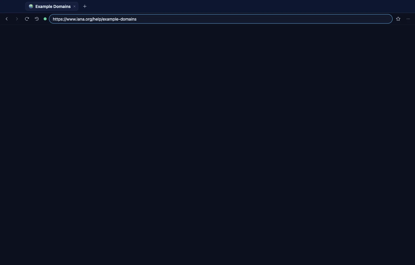 Web Browser: A page, loaded at arm's length