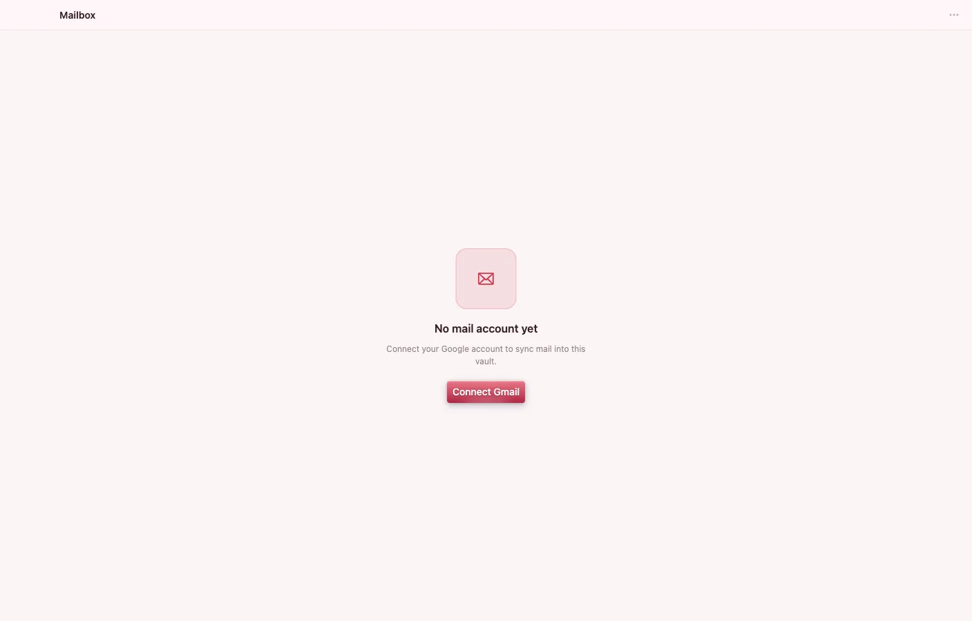 Mailbox: Connect an account