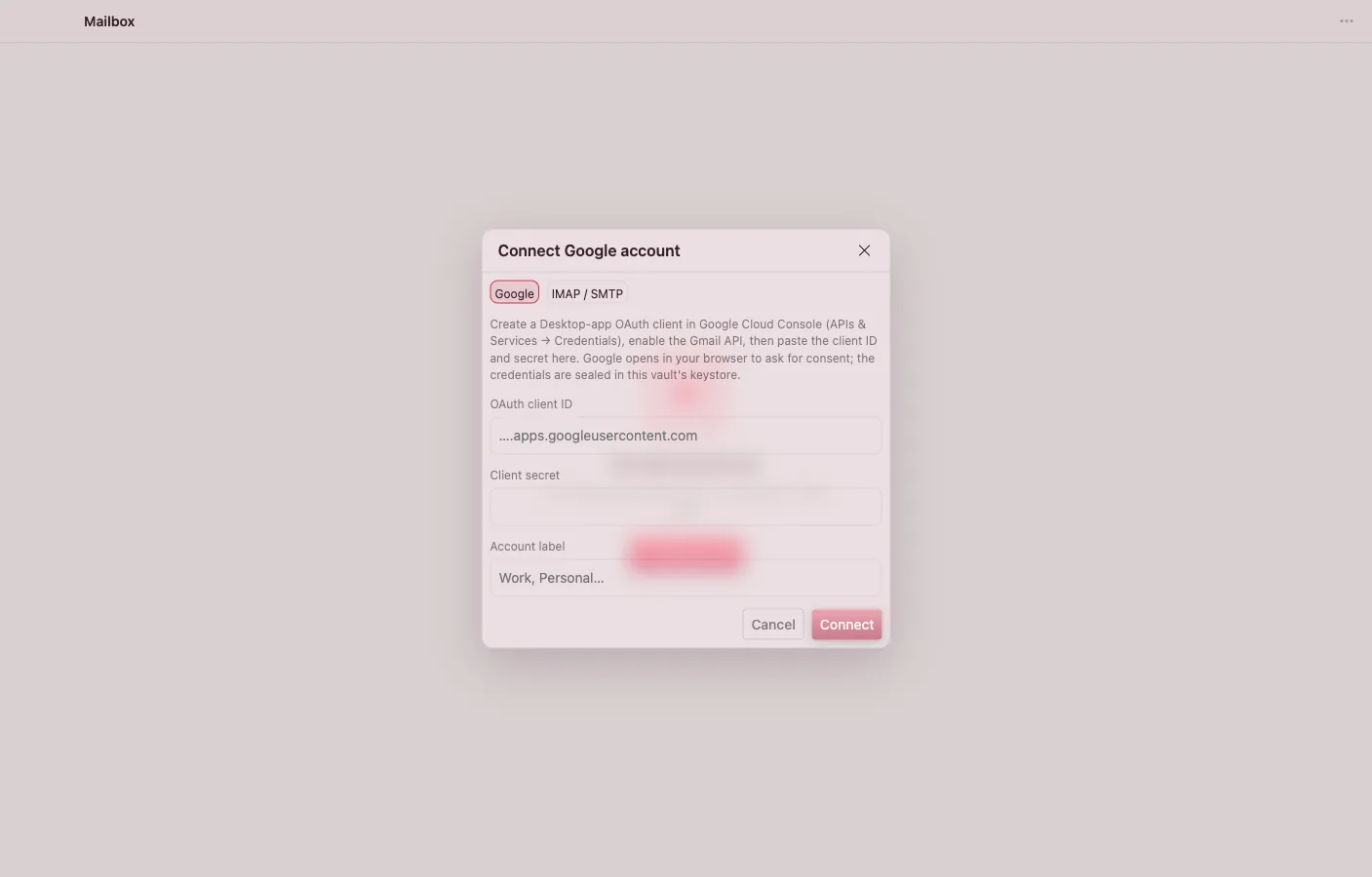 Mailbox: Bring any account