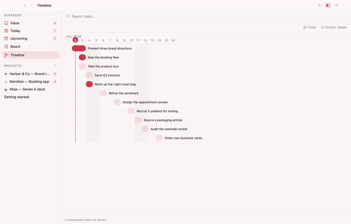 Tasks: Timeline