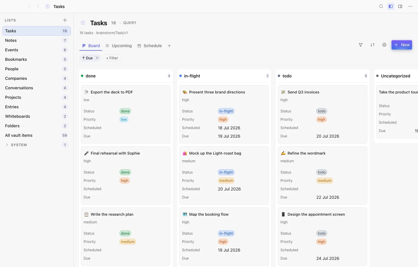 Database: One place, every kind of thing