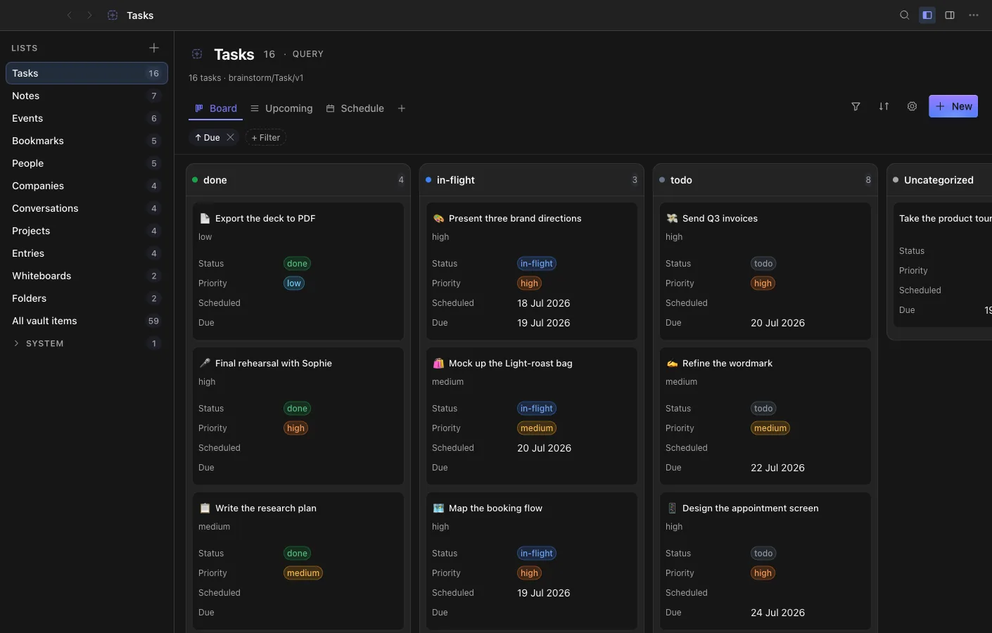 Database: One place, every kind of thing