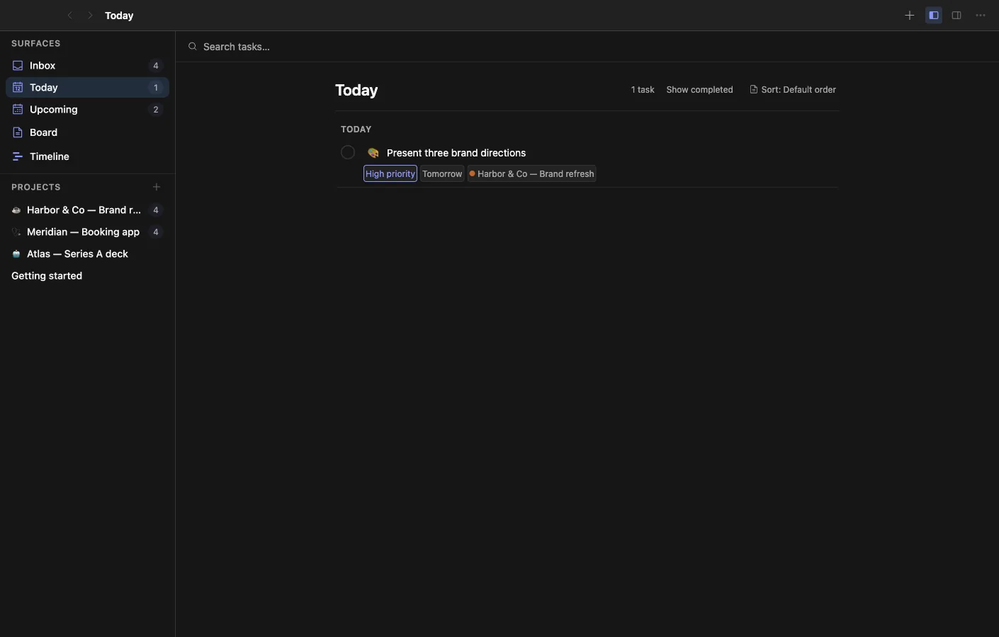 Tasks: Projects, the way you work