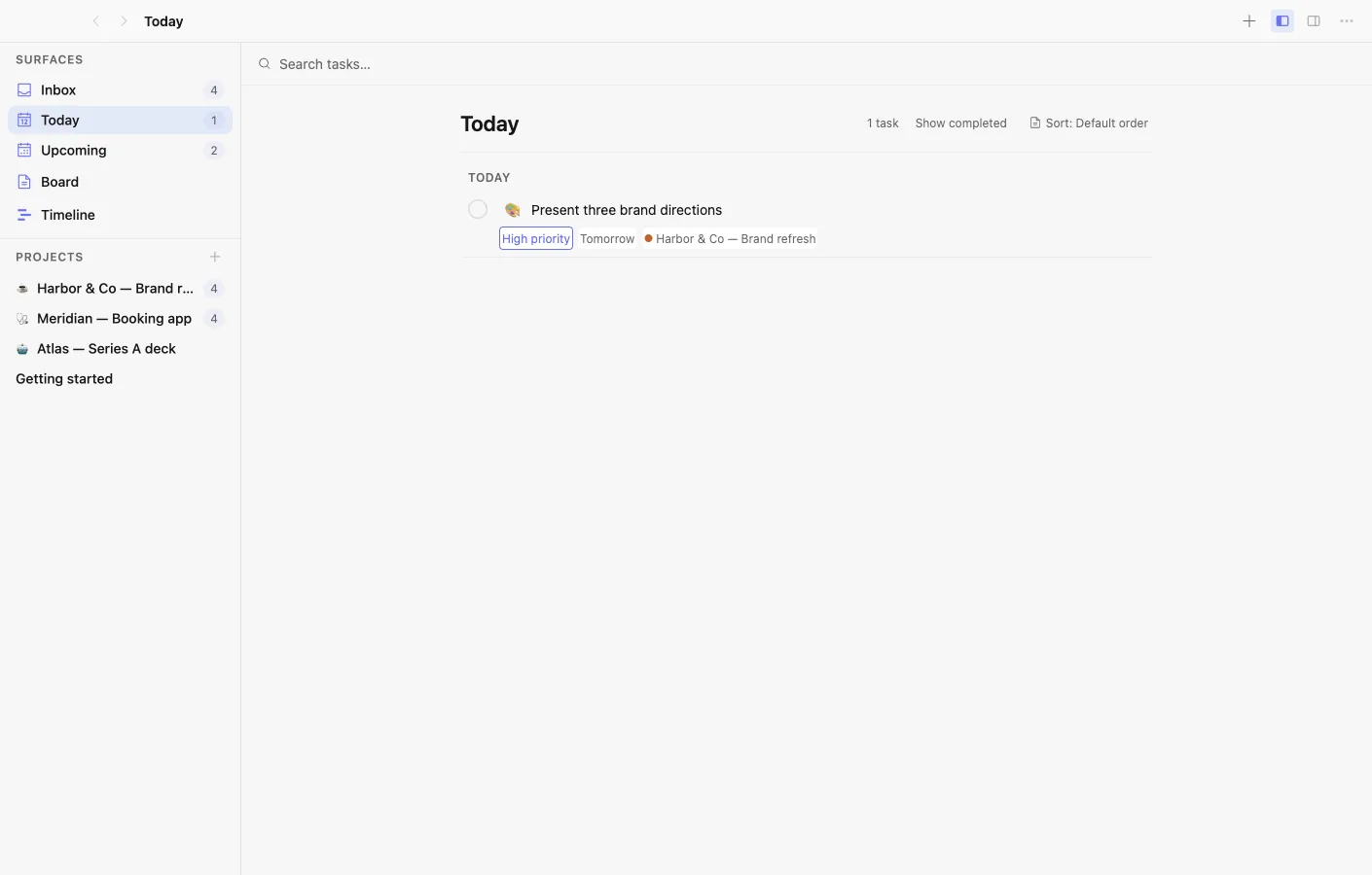 Tasks: Projects, the way you work
